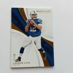 Andrew Luck #42 Football Cards 2017 Panini Immaculate Collection Prices