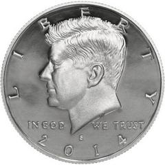 2014 S [SILVER PROOF] Coins Kennedy Half Dollar Prices