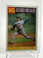 Fernando Valenzuela #207 Baseball Cards 1986 Topps Prices