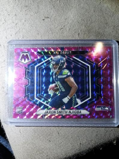 Jaxon Smith Njigba Purple Ungraded 2023 Panini Mosaic NFL Debut