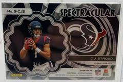 Back Of Card /4 | C.J. Stroud [Marble Neon] Football Cards 2023 Panini Spectra Spectracular