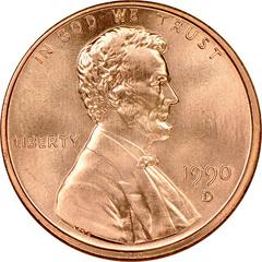 1990 D Coins Lincoln Memorial Penny Prices