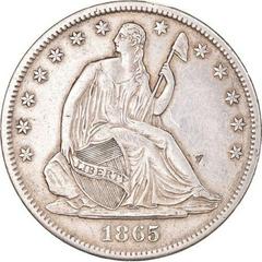 1865 S Coins Seated Liberty Half Dollar Prices