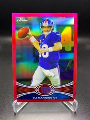 Eli Manning [Pink Refractor] #103 Football Cards 2012 Topps Chrome Prices