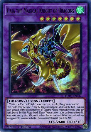 Gaia the Magical Knight of Dragons [1st Edition] ROTD-EN037 YuGiOh Rise of the Duelist