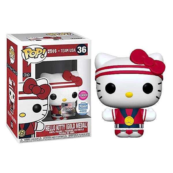 Hello Kitty Gold Medal [Flocked] #36 Funko POP Sanrio