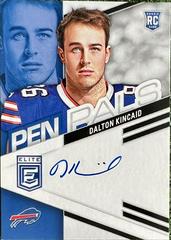 Dalton Kincaid [Blue Ink] #PPDKI Football Cards 2023 Panini Donruss Elite Pen Pals Autographs Prices