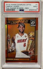 LeBron James [Red] Basketball Cards 2016 Panini Donruss Optic the Champ Is Here Prices