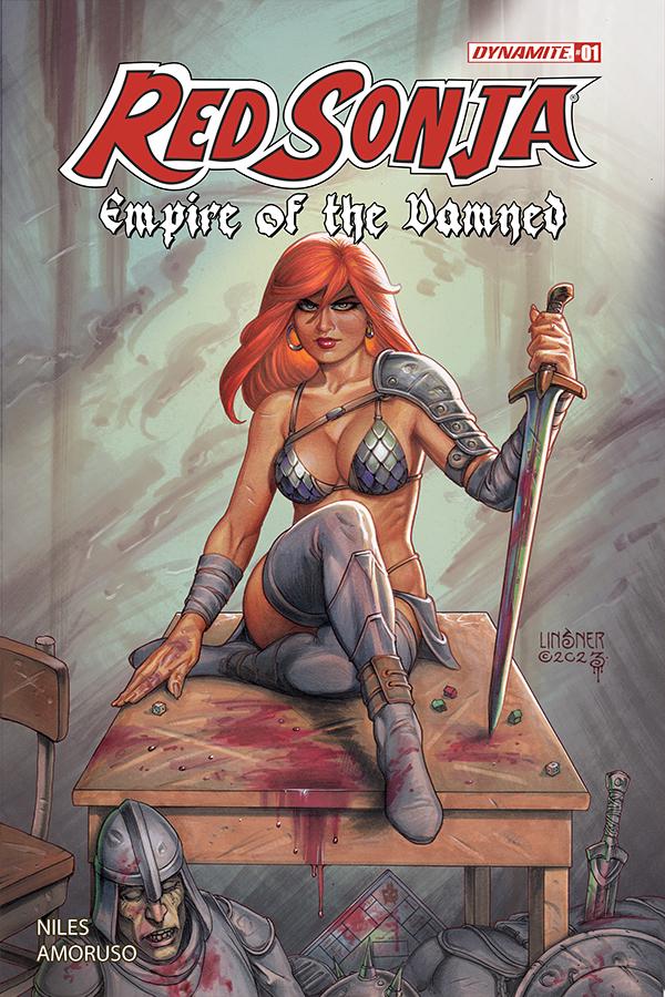 Red Sonja: Empire of the Damned [Linsner Foil] #1 (2024) Comic Books Red Sonja: Empire of the Damned