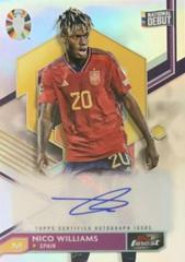 Nico Williams #BCA-NW Soccer Cards 2023 Topps Finest Road to UEFA EURO Autograph Prices