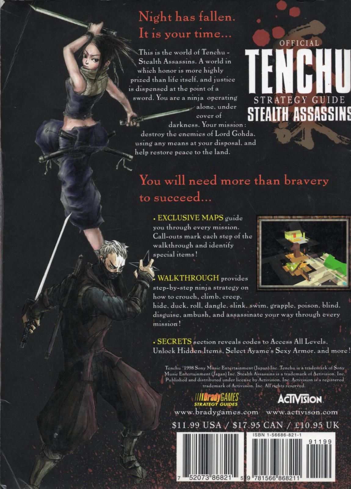 Tenchu [Bradygames] Prices Strategy Guide | Compare Loose, CIB & New Prices