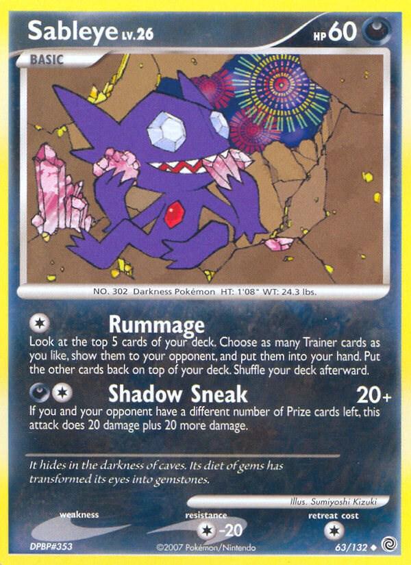 Sableye #63 Pokemon Secret Wonders