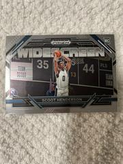 Scoot Henderson #3 Basketball Cards 2023 Panini Prizm Draft Picks Widescreen Prices