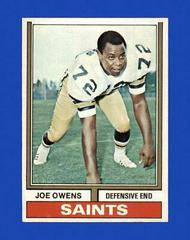 Joe Owens #191 Football Cards 1974 Topps Prices