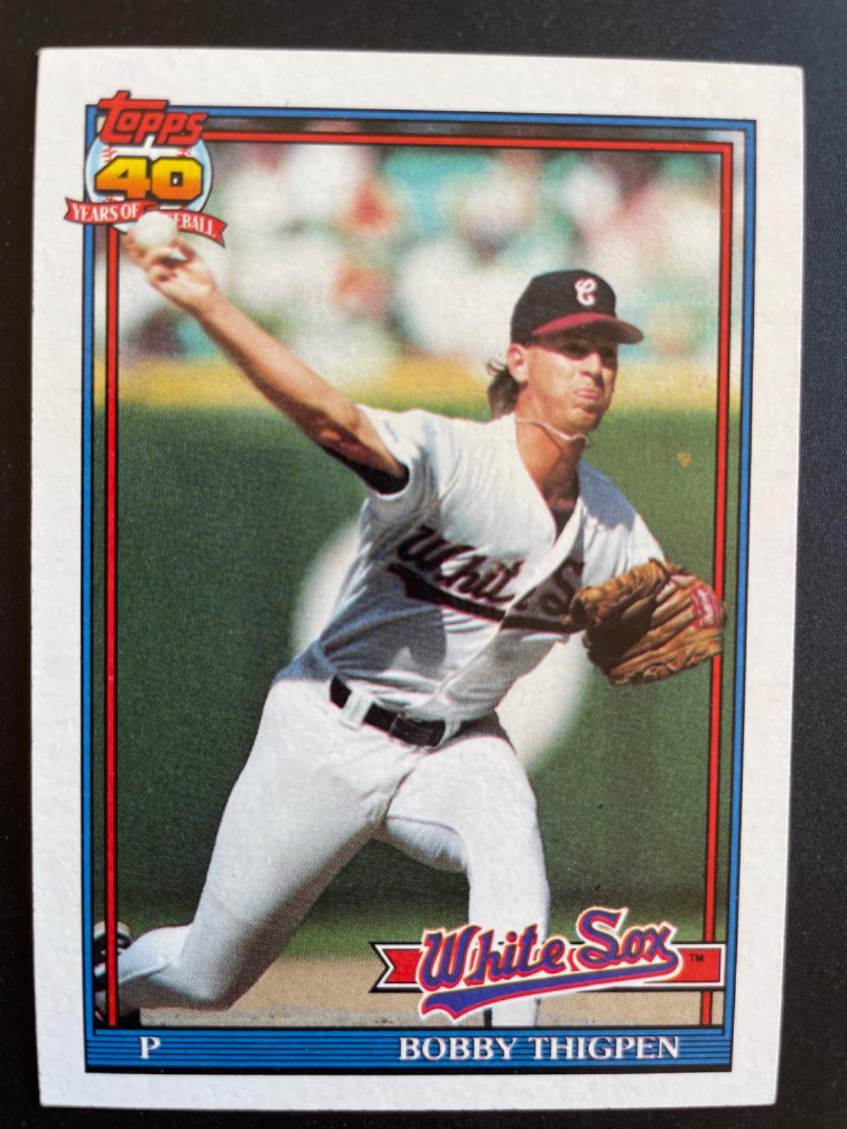 Bobby Thigpen Ungraded 1991 Topps