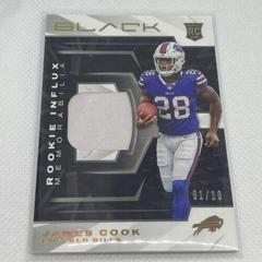 James Cook [Gold] Football Cards 2022 Panini Black Rookie Influx Memorabilia Prices