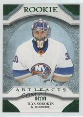 Ilya Sorokin [Emerald] #RED199 Hockey Cards 2020 Upper Deck Artifacts Rookie Redemptions Prices