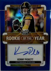 Kenny Pickett [Rookie of the Year Autograph Blue] #ROY-KP Football Cards 2022 Panini Contenders Optic Rookie of the Year Prices