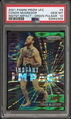 Conor McGregor [Green Pulsar] #9 Ufc Cards 2021 Panini Prizm UFC Instant Impact Prices