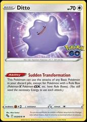 Ditto *UNPEELED* - Pokemon Go - 053/071 - JAPANESE Secret Holo