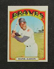 Hank Aaron Baseball Cards 1972 Topps Prices