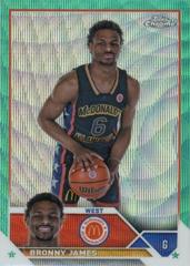 Bronny James [Aqua Wave] #20 Basketball Cards 2023 Topps Chrome McDonald's All American Prices