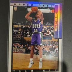 Blue Edwards #TM15 Basketball Cards 1993 Upper Deck Team MVP's Prices