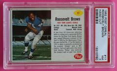 Roosevelt Brown [Hand Cut] Football Cards 1962 Post Cereal Prices