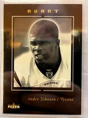 Andre Johnson [Black] Football Cards 2003 Fleer Avant Prices