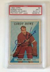 Gordie Howe [Misspelled Gordy] Hockey Cards 1958 Topps Prices