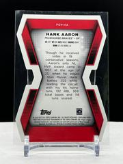 Back Of Card | Hank Aaron Baseball Cards 2022 Topps Finest Career Years Die Cuts