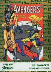 Yellowjacket [Green Foil] #FA-10 Marvel 2022 Ultra Avengers 1st Appearances Prices