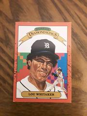 Lou Whitaker #16 Baseball Cards 1990 Panini Donruss Diamond Kings Prices