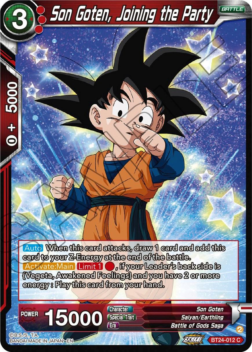 Son Goten, Joining the Party [Foil] BT24-012 Dragon Ball Super Beyond Generations