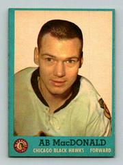 AB MacDonald #38 Hockey Cards 1962 Topps Prices