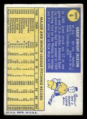 Back | Grant Jackson Baseball Cards 1970 Topps