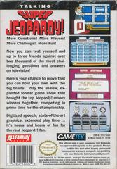 Super Jeopardy! - Back | Talking Super Jeopardy NES