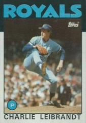 Charlie Leibrandt #71 Baseball Cards 1986 Topps Prices