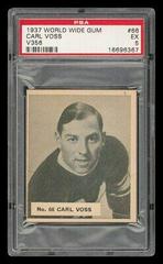 Carl Voss #66 Hockey Cards 1937 V356 World Wide Gum Prices