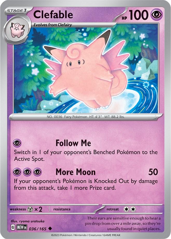 Clefable #36 Pokemon Scarlet & Violet 151