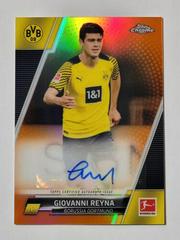 Giovanni Reyna [Orange] Soccer Cards 2021 Topps Chrome Bundesliga Autographs Prices