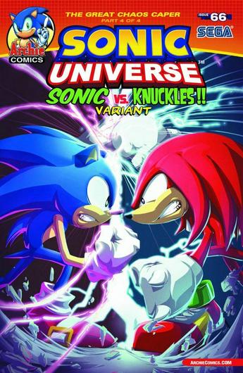 Sonic Universe [Knuckles vs. Sonic] #66 (2014) Cover Art