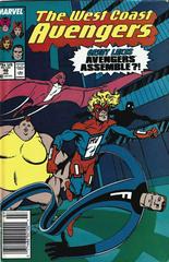The West Coast Avengers [Newsstand] #46 (1989) Comic Books West Coast Avengers Prices