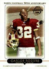 Carlos Rogers #432 Football Cards 2005 Topps Prices