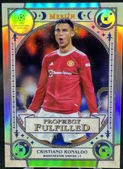 Cristiano Ronaldo [Refractor] Soccer Cards 2021 Topps Merlin Chrome UEFA Prophecy Fulfilled Prices