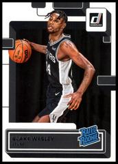 Blake Wesley #225 Basketball Cards 2022 Panini Donruss Prices
