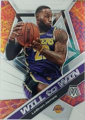 LeBron James #7 Basketball Cards 2019 Panini Mosaic Will to Win Prices