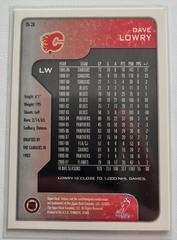 Backside | Dave Lowry Hockey Cards 2001 Upper Deck Victory