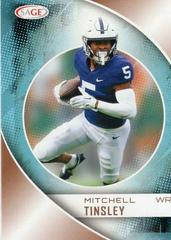 Mitchell Tinsley [Gold] #76 Football Cards 2023 Sage Prices