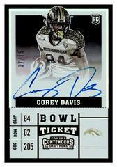 Corey Davis [Bowl] Football Cards 2017 Panini Contenders Draft Picks Prices